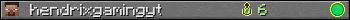 hendrixgamingyt userbar 350x20