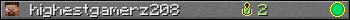 highestgamerz208 userbar 350x20