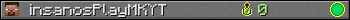 insanosPlayMKYT userbar 350x20