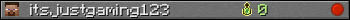 itsjustgaming123 userbar 350x20