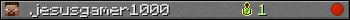 jesusgamer1000 userbar 350x20