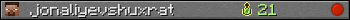 jonaliyevshuxrat userbar 350x20