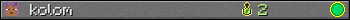 kolom userbar 350x20