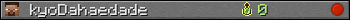 kyoDahaedade userbar 350x20