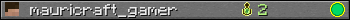 mauricraft_gamer userbar 350x20