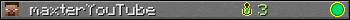 maxterYouTube userbar 350x20