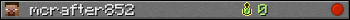mcrafter852 userbar 350x20