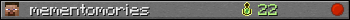 Benutzerleisten 350x20 für mementomories