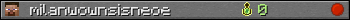 milanwownsisneoe userbar 350x20