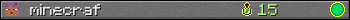 minecraf userbar 350x20