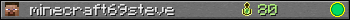 minecraft69steve userbar 350x20