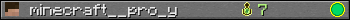 minecraft__pro_y userbar 350x20