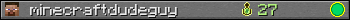 minecraftdudeguy userbar 350x20