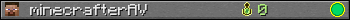 minecrafterAV userbar 350x20