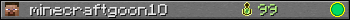 minecraftgoon1O userbar 350x20