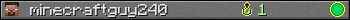 minecraftguy240 userbar 350x20