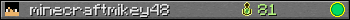 minecraftmikey48 userbar 350x20