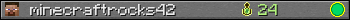 minecraftrocks42 userbar 350x20