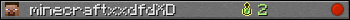 minecraftxxdfdXD userbar 350x20