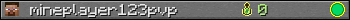 mineplayer123pvp userbar 350x20