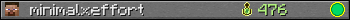 minimalxeffort userbar 350x20