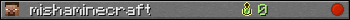 mishaminecraft userbar 350x20