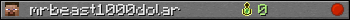 mrbeast1000dolar userbar 350x20