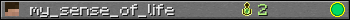 my_sense_of_life userbar 350x20