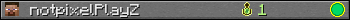 notpixelPlayZ userbar 350x20