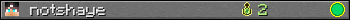 notshaye userbar 350x20