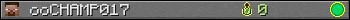 ooCHAMP017 userbar 350x20