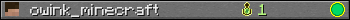 owink_minecraft userbar 350x20