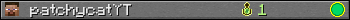 patchycatYT userbar 350x20