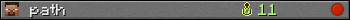 Benutzerleisten 350x20 für path