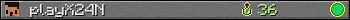 playX24N userbar 350x20