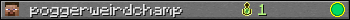 poggerweirdchamp userbar 350x20