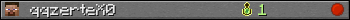 qqzerteX0 userbar 350x20