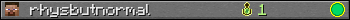 rhysbutnormal userbar 350x20