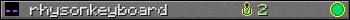 rhysonkeyboard userbar 350x20