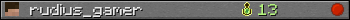 rudius_gamer userbar 350x20