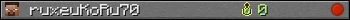 ruxeuKoRu70 userbar 350x20