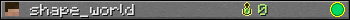 Benutzerleisten 350x20 für shape_world