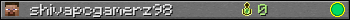 shivapcgamerz98 userbar 350x20