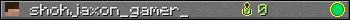 shohjaxon_gamer_ userbar 350x20