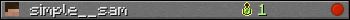 simple__sam userbar 350x20