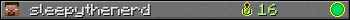 sleepythenerd userbar 350x20