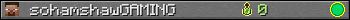 Юзербар 350x20 для sohamshawGAMING