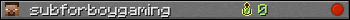 subforboygaming userbar 350x20