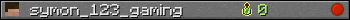 symon_123_gaming userbar 350x20