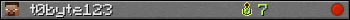 t0byte123 userbar 350x20